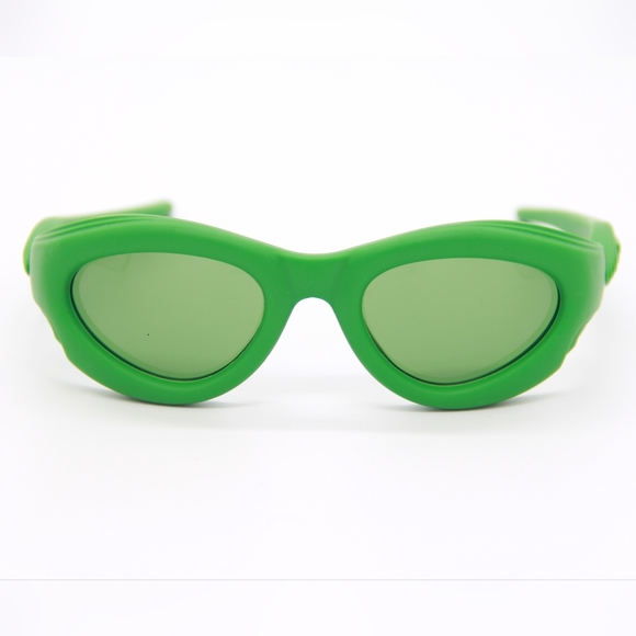 NEW BV1162S 002 BOTTEGA VENETA GREEN UNISEX SUNGLASSES BOTTEGA VENETA - Picture 3 of 13